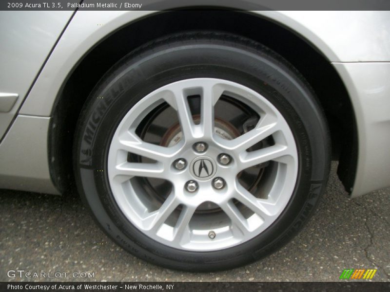 Palladium Metallic / Ebony 2009 Acura TL 3.5