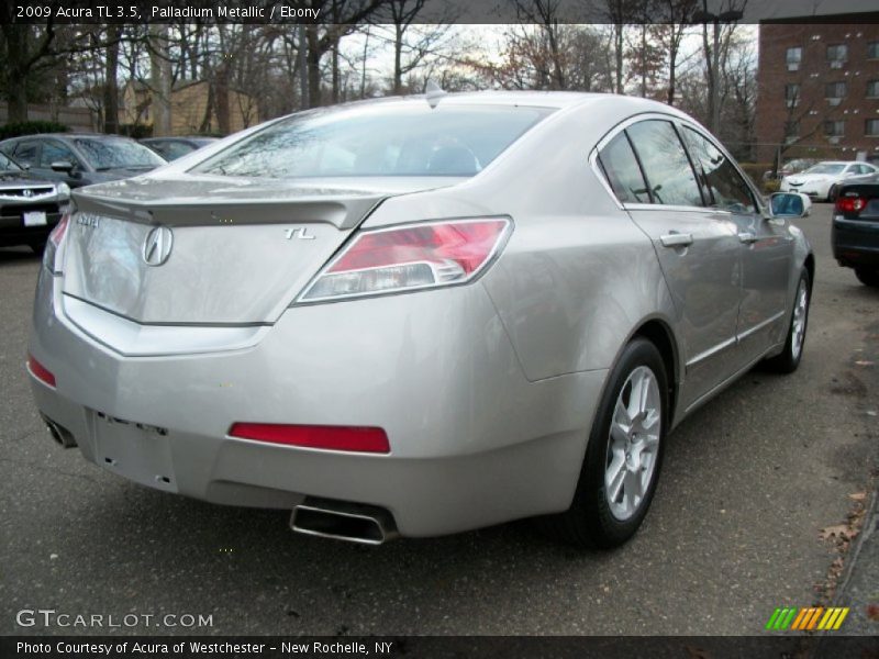 Palladium Metallic / Ebony 2009 Acura TL 3.5