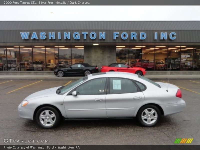 Silver Frost Metallic / Dark Charcoal 2000 Ford Taurus SEL