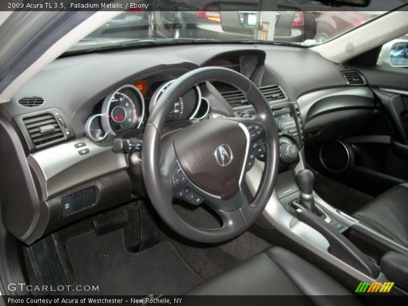 Palladium Metallic / Ebony 2009 Acura TL 3.5