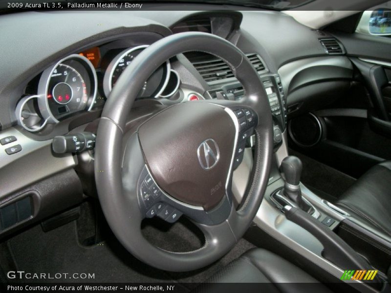 Palladium Metallic / Ebony 2009 Acura TL 3.5