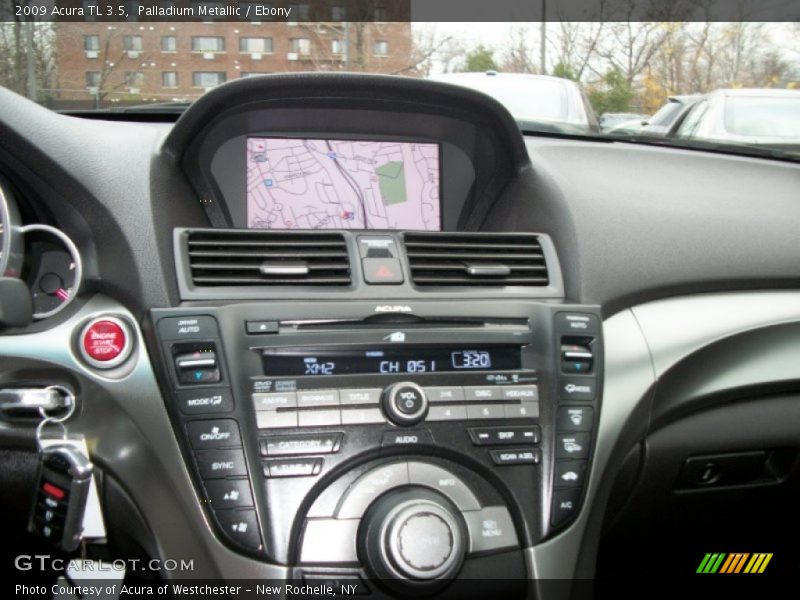 Palladium Metallic / Ebony 2009 Acura TL 3.5