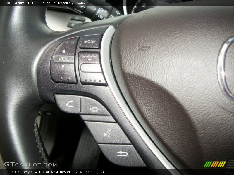 Palladium Metallic / Ebony 2009 Acura TL 3.5