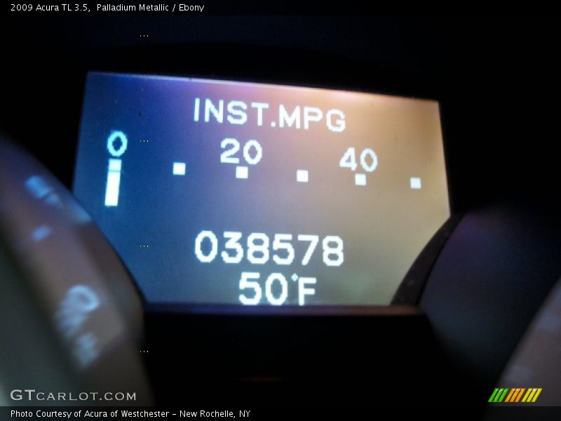 Palladium Metallic / Ebony 2009 Acura TL 3.5