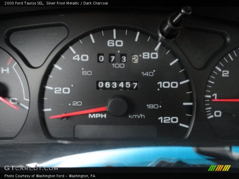 Silver Frost Metallic / Dark Charcoal 2000 Ford Taurus SEL