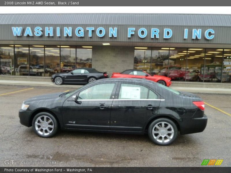 Black / Sand 2008 Lincoln MKZ AWD Sedan