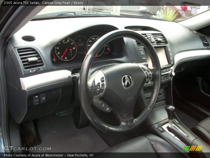 Carbon Gray Pearl / Ebony 2005 Acura TSX Sedan