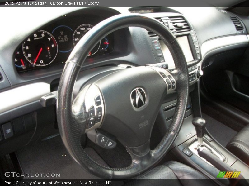 Carbon Gray Pearl / Ebony 2005 Acura TSX Sedan