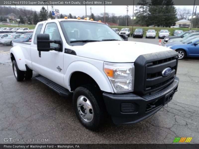 Front 3/4 View of 2012 F350 Super Duty XL SuperCab 4x4 Dually