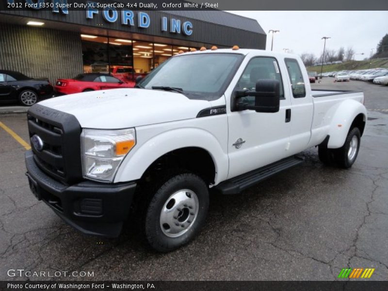Oxford White / Steel 2012 Ford F350 Super Duty XL SuperCab 4x4 Dually