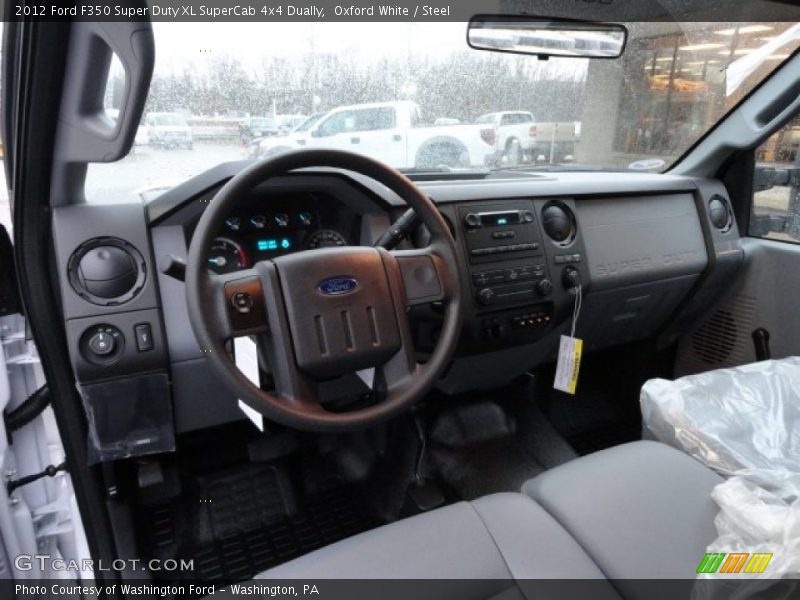 Oxford White / Steel 2012 Ford F350 Super Duty XL SuperCab 4x4 Dually