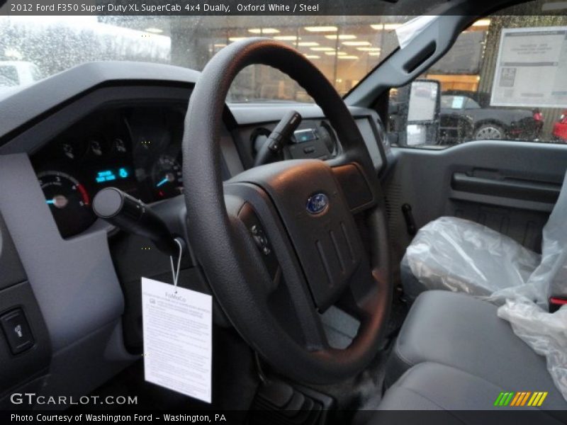 Oxford White / Steel 2012 Ford F350 Super Duty XL SuperCab 4x4 Dually