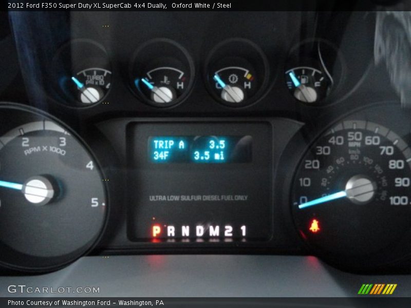 Oxford White / Steel 2012 Ford F350 Super Duty XL SuperCab 4x4 Dually