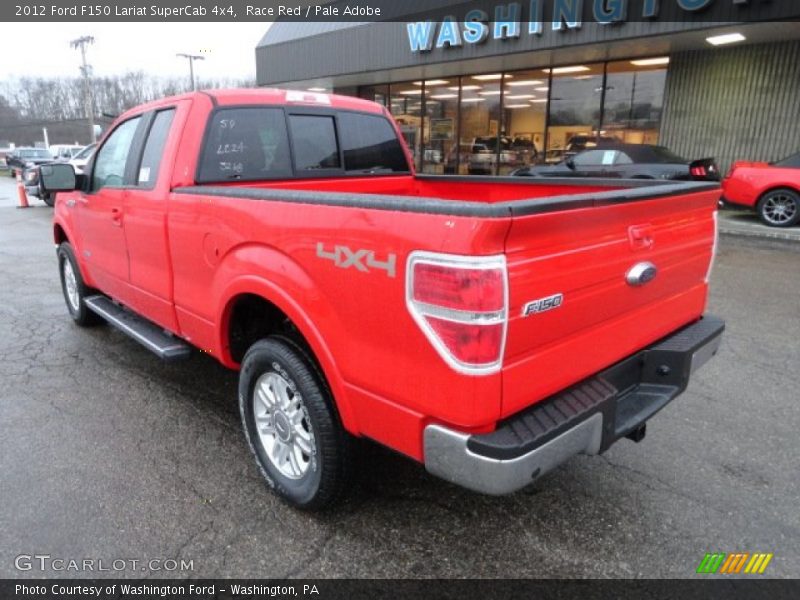 Race Red / Pale Adobe 2012 Ford F150 Lariat SuperCab 4x4