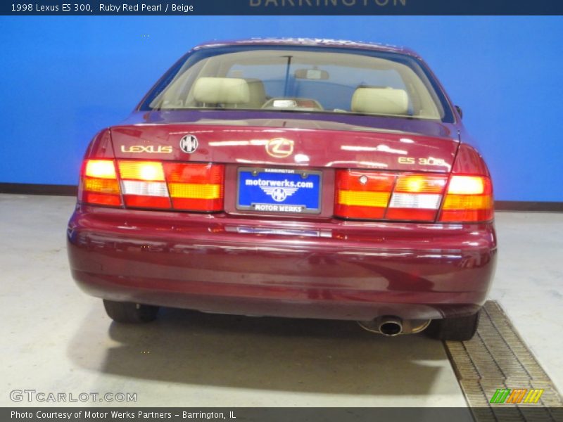 Ruby Red Pearl / Beige 1998 Lexus ES 300