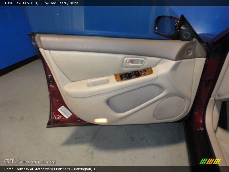 Ruby Red Pearl / Beige 1998 Lexus ES 300