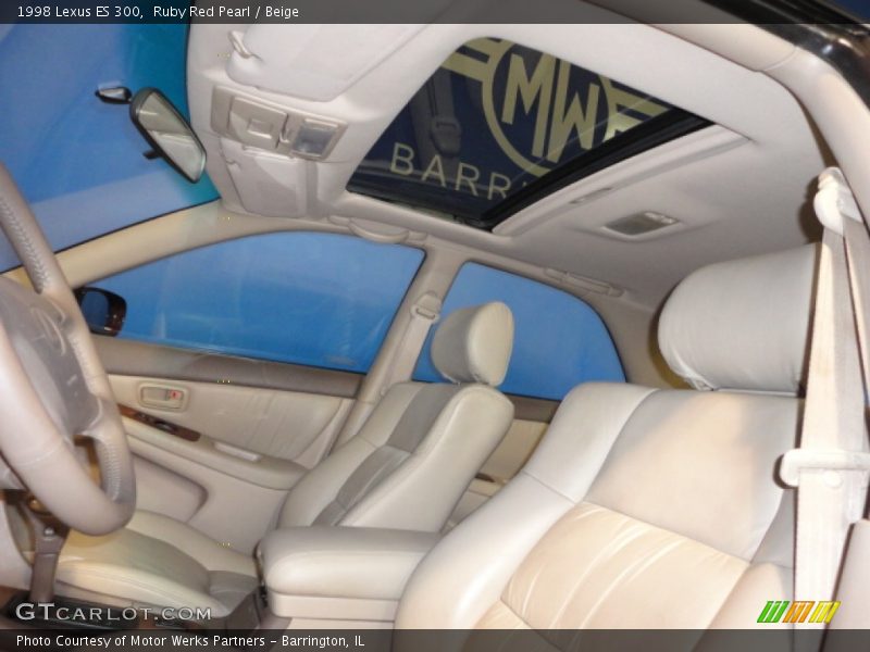 Ruby Red Pearl / Beige 1998 Lexus ES 300