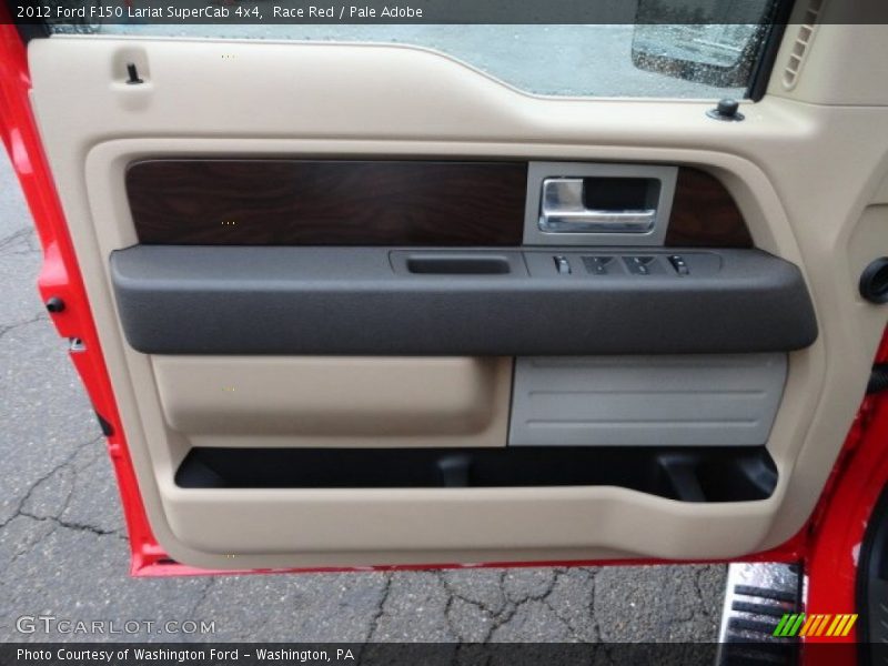 Race Red / Pale Adobe 2012 Ford F150 Lariat SuperCab 4x4
