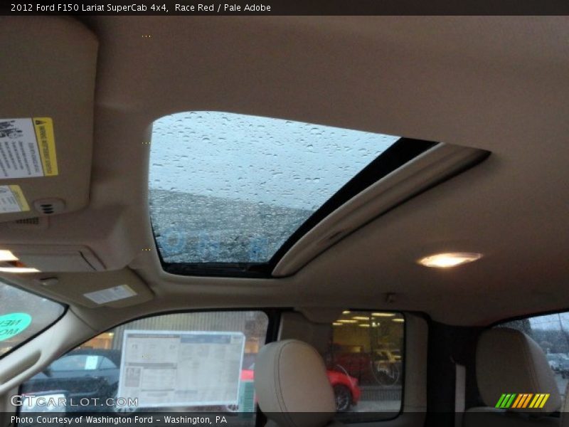 Race Red / Pale Adobe 2012 Ford F150 Lariat SuperCab 4x4