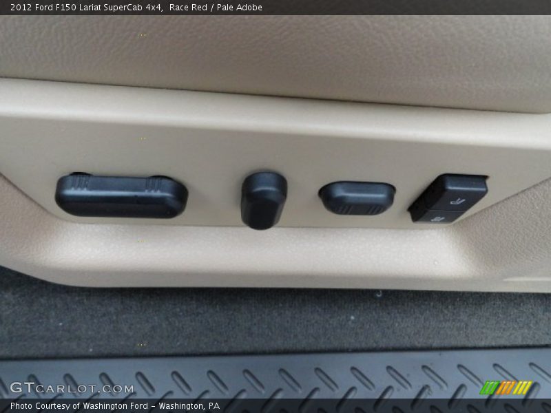 Race Red / Pale Adobe 2012 Ford F150 Lariat SuperCab 4x4