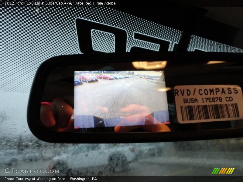 Race Red / Pale Adobe 2012 Ford F150 Lariat SuperCab 4x4