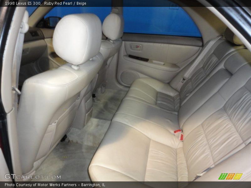 Ruby Red Pearl / Beige 1998 Lexus ES 300