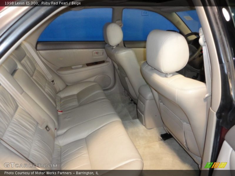 Ruby Red Pearl / Beige 1998 Lexus ES 300