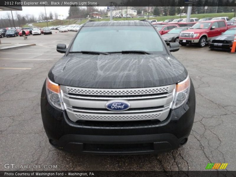 Black / Medium Light Stone 2012 Ford Explorer 4WD