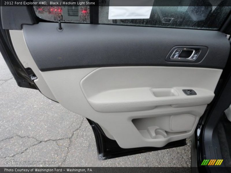 Black / Medium Light Stone 2012 Ford Explorer 4WD