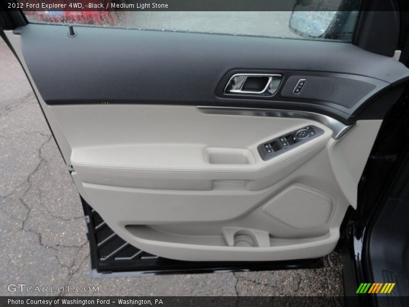 Black / Medium Light Stone 2012 Ford Explorer 4WD