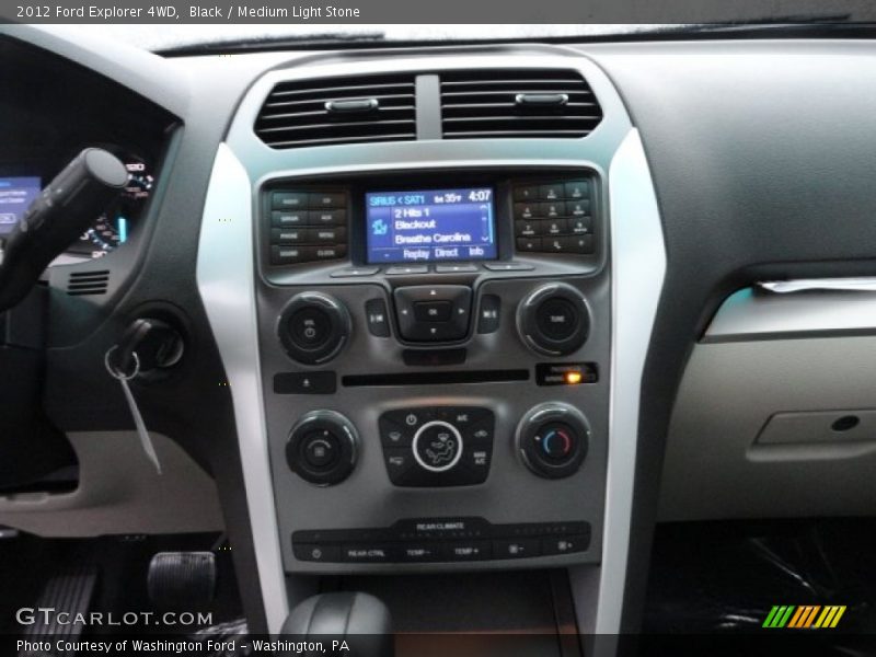Controls of 2012 Explorer 4WD