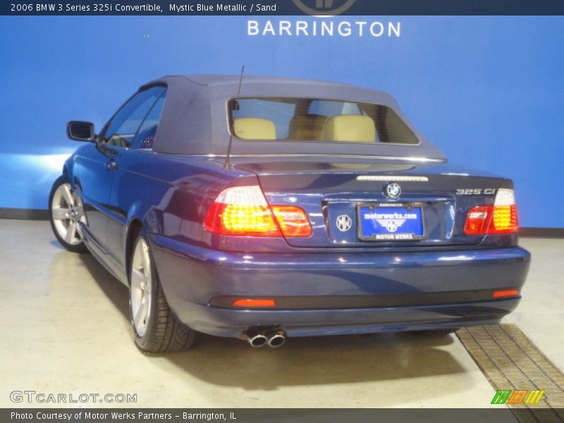 Mystic Blue Metallic / Sand 2006 BMW 3 Series 325i Convertible