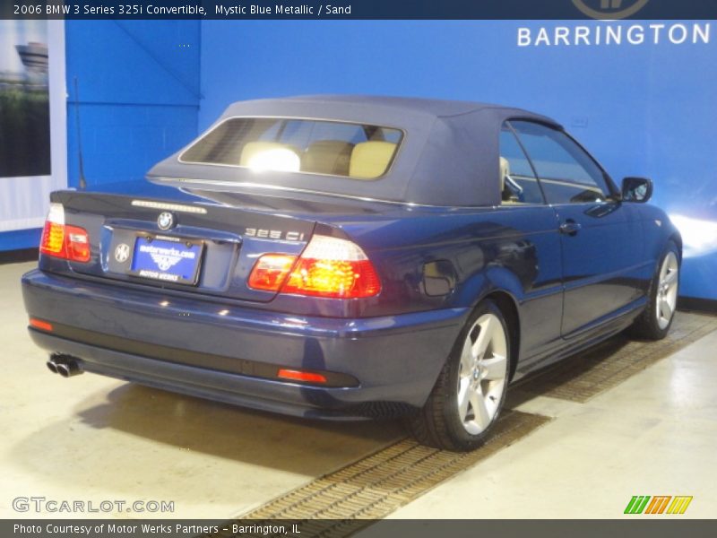 Mystic Blue Metallic / Sand 2006 BMW 3 Series 325i Convertible