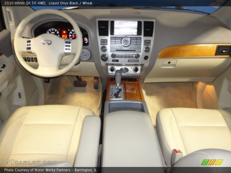 Liquid Onyx Black / Wheat 2010 Infiniti QX 56 4WD