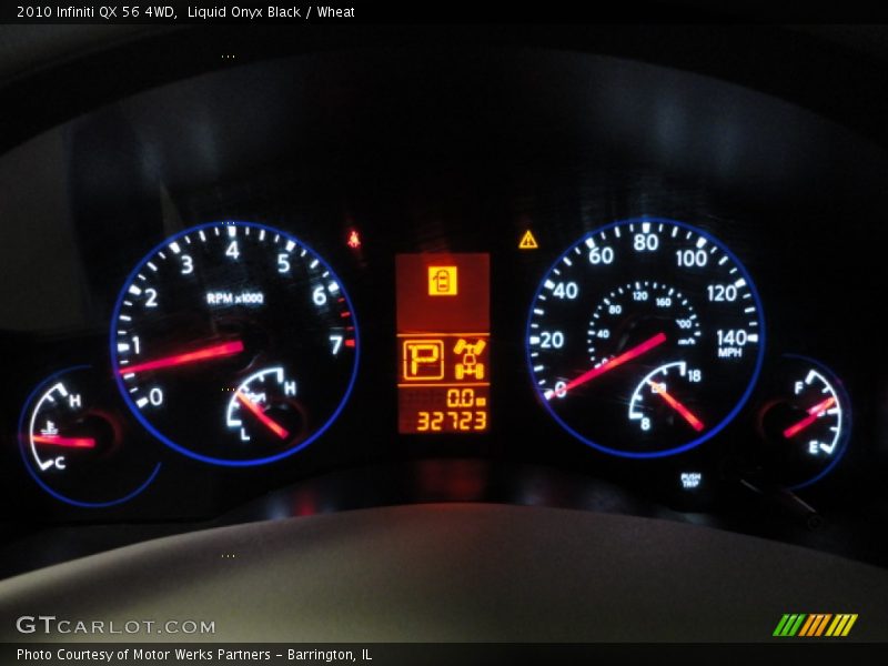 Liquid Onyx Black / Wheat 2010 Infiniti QX 56 4WD