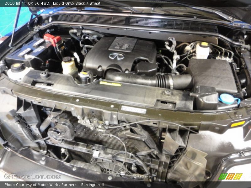 Liquid Onyx Black / Wheat 2010 Infiniti QX 56 4WD