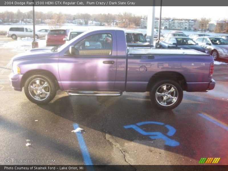 Plum Crazy / Dark Slate Gray 2004 Dodge Ram 1500 HEMI GTX Regular Cab