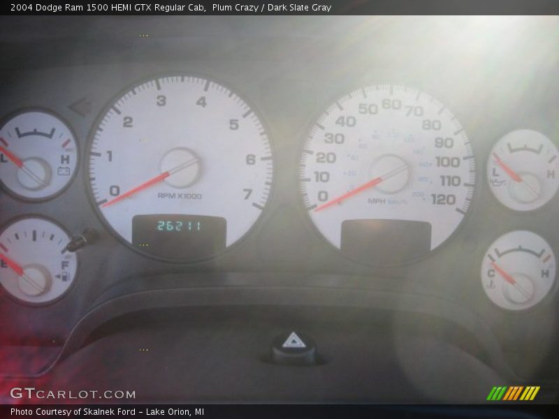 Plum Crazy / Dark Slate Gray 2004 Dodge Ram 1500 HEMI GTX Regular Cab