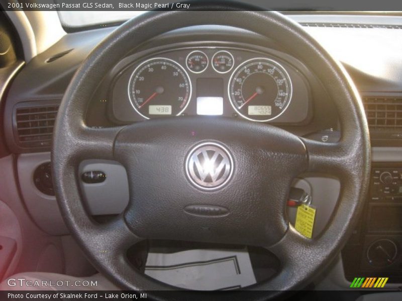 Black Magic Pearl / Gray 2001 Volkswagen Passat GLS Sedan