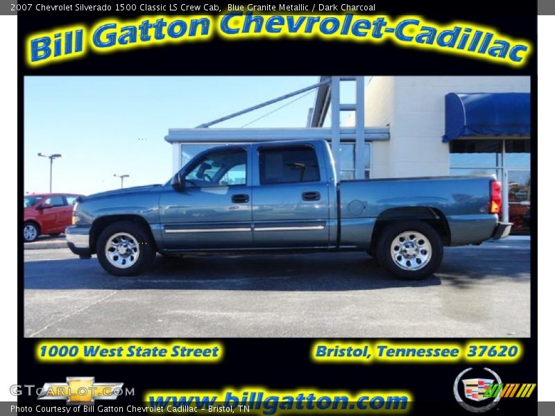 Blue Granite Metallic / Dark Charcoal 2007 Chevrolet Silverado 1500 Classic LS Crew Cab