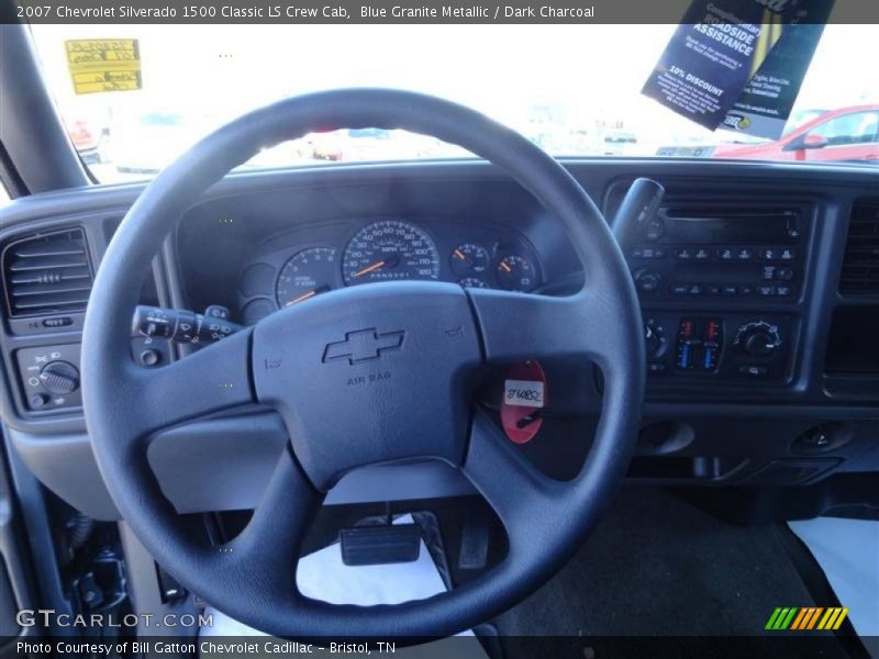 Blue Granite Metallic / Dark Charcoal 2007 Chevrolet Silverado 1500 Classic LS Crew Cab