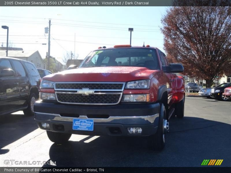 Victory Red / Dark Charcoal 2005 Chevrolet Silverado 3500 LT Crew Cab 4x4 Dually