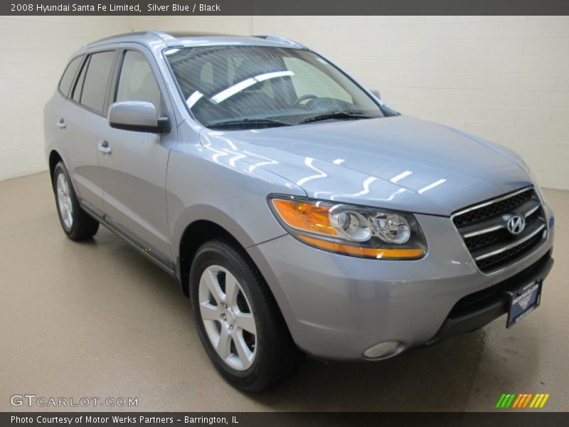 Silver Blue / Black 2008 Hyundai Santa Fe Limited