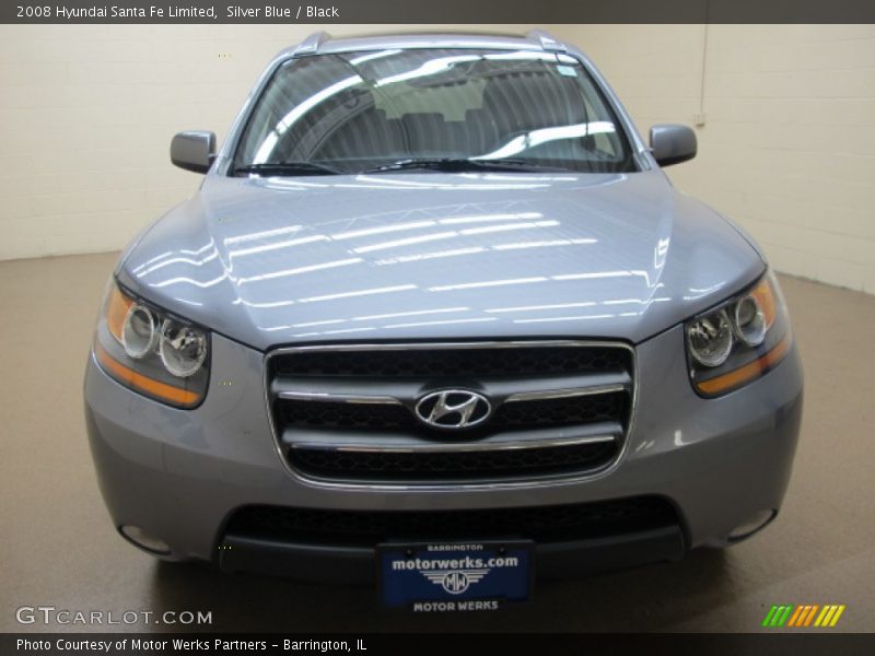 Silver Blue / Black 2008 Hyundai Santa Fe Limited