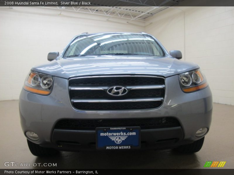 Silver Blue / Black 2008 Hyundai Santa Fe Limited