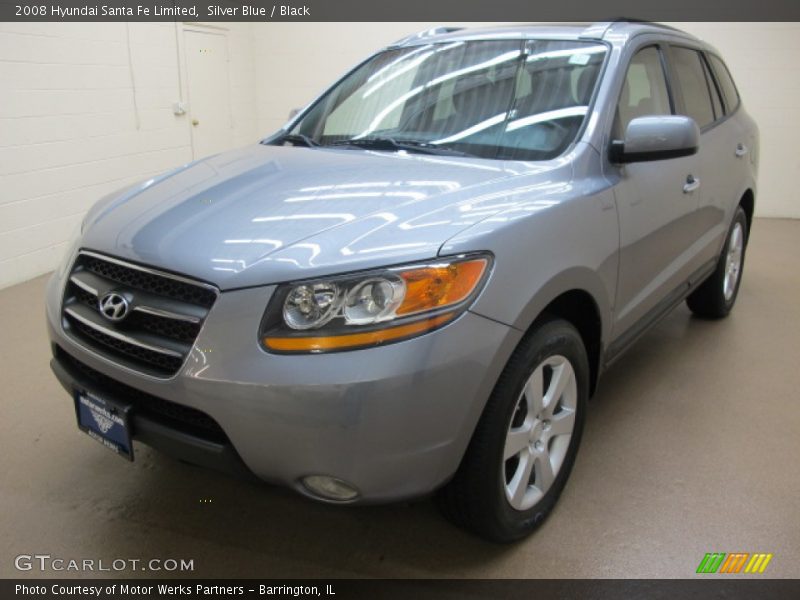 Silver Blue / Black 2008 Hyundai Santa Fe Limited