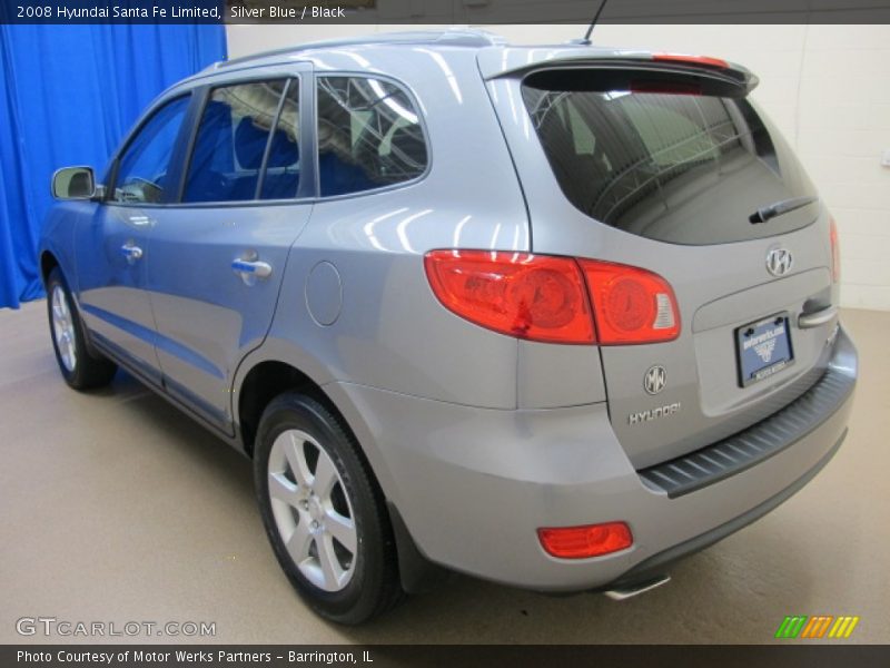 Silver Blue / Black 2008 Hyundai Santa Fe Limited