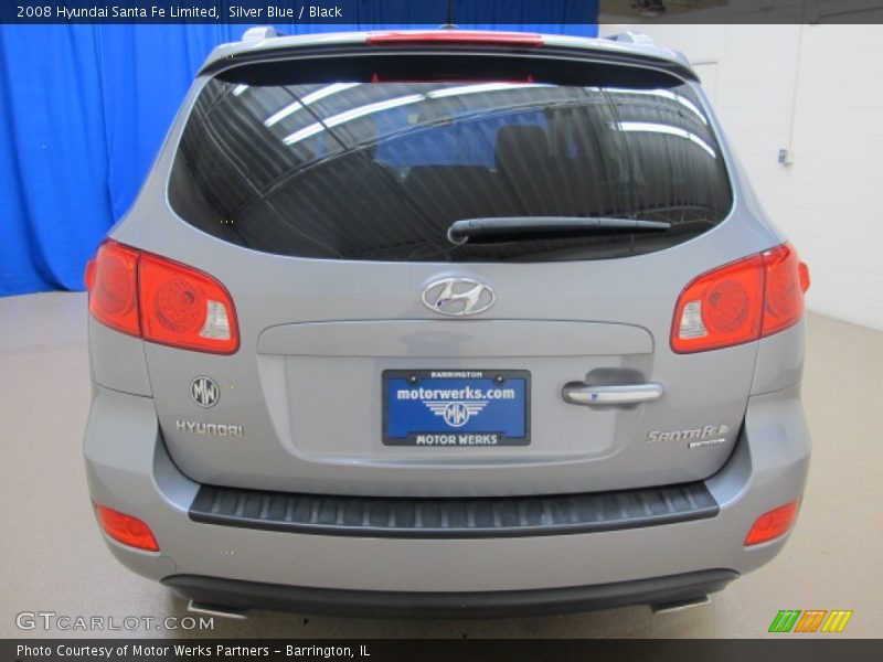 Silver Blue / Black 2008 Hyundai Santa Fe Limited