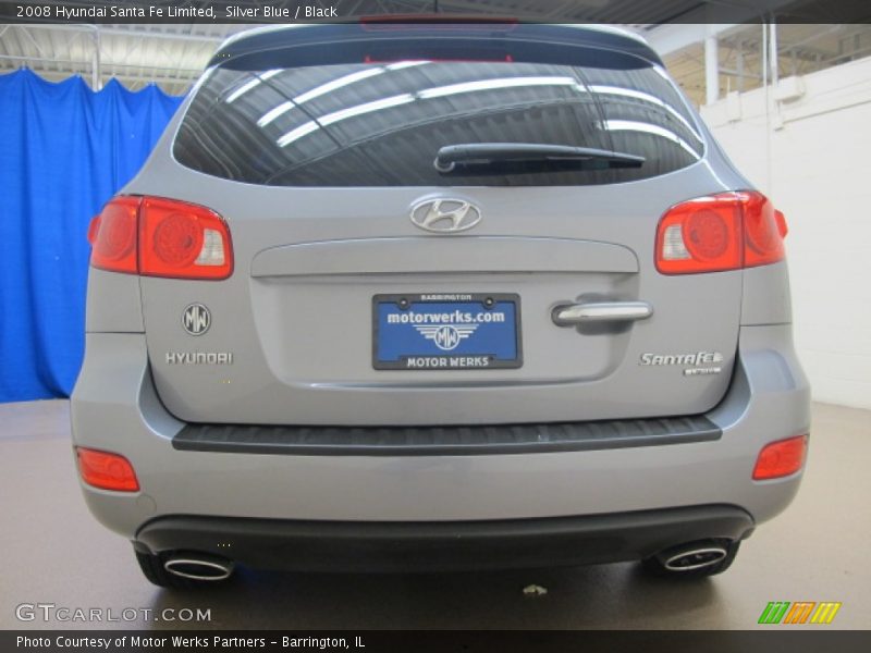 Silver Blue / Black 2008 Hyundai Santa Fe Limited