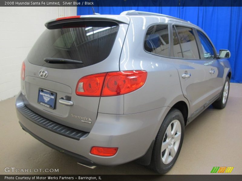 Silver Blue / Black 2008 Hyundai Santa Fe Limited